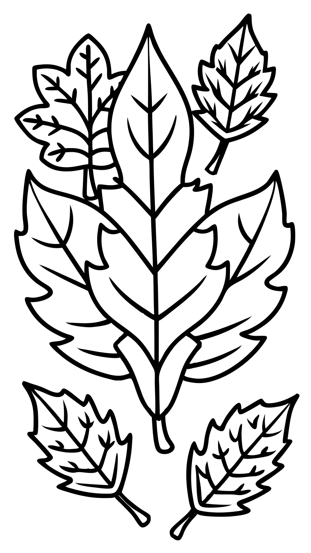 coloriages de feuilles d’automne imprimables